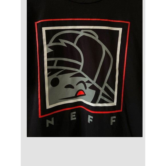 Neff Graphic T-Shirt Adult Medium Vintage Black Y2K - Picture 2 of 4